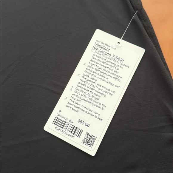 Lululemon Ultralight Hip Length T-Shirt - Picture 2 of 4